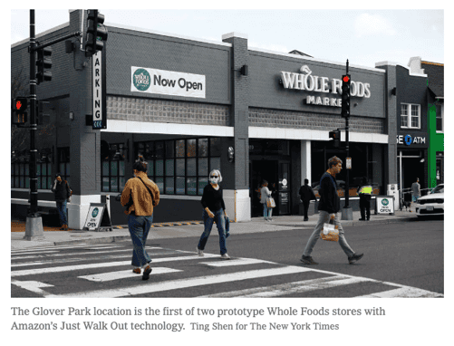 Image showing Whole Foods Market's Glover Park location, the first of two prototype Whole Foods stores with Amazon’s Just Walk Out technology.