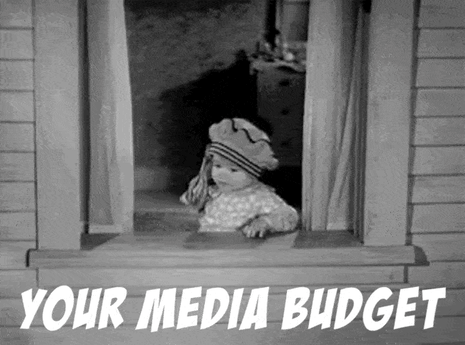Your Media Budget | Throwing Money Away gif | Mighty Roar
