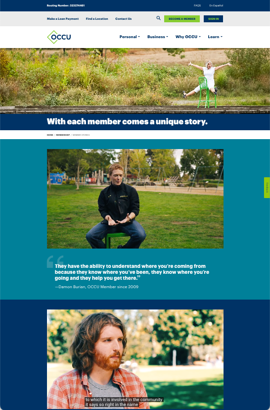 OCCU Member Stories