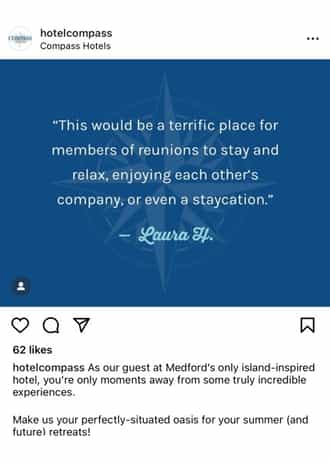 Compass Hotel Instagram Post