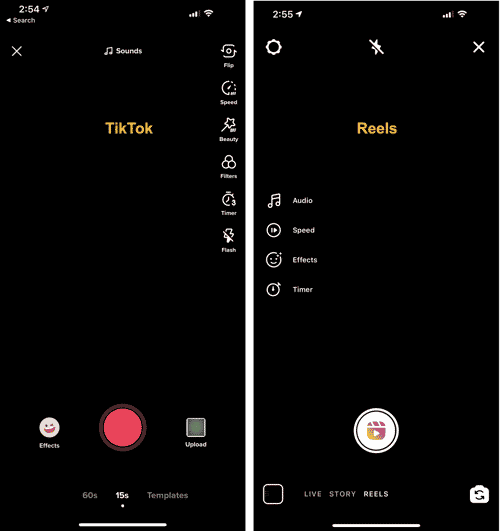 TikTok Versus Reels