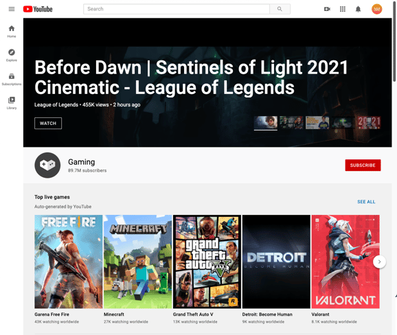 YouTube Gaming Live Streaming Mighty Roar Digital Agency